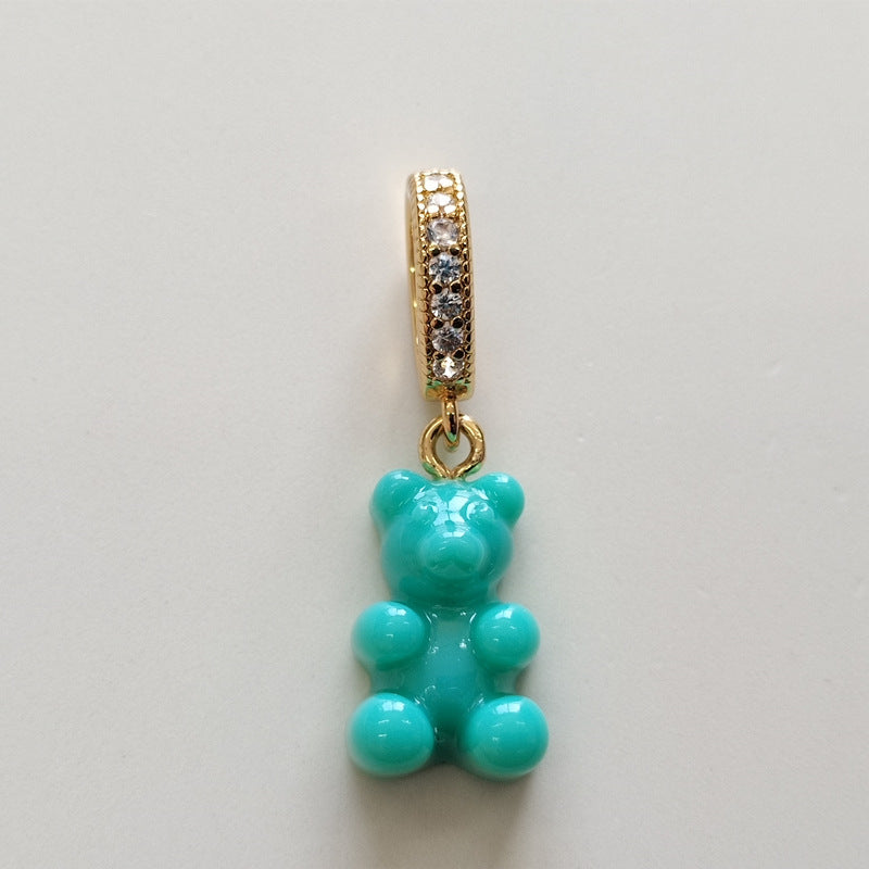 Women's Gummy Bear Versatile Candy Resin Personalized Pendants