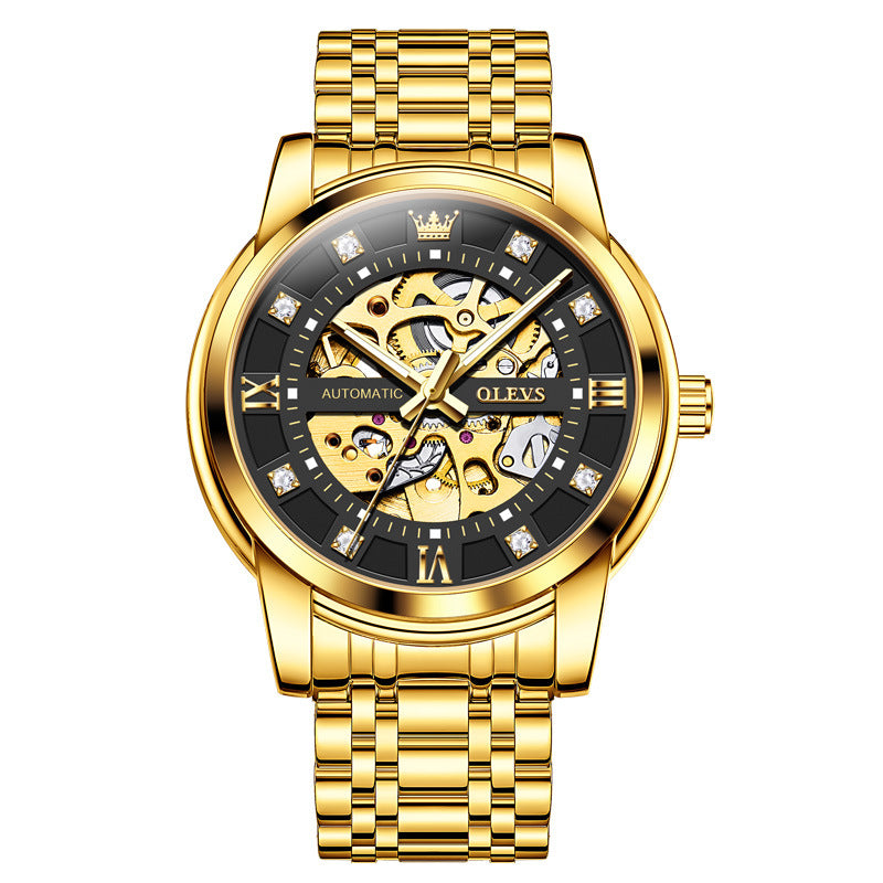 Men's Watch Luminous Waterproof Fashion Hollow Mechanical Watches