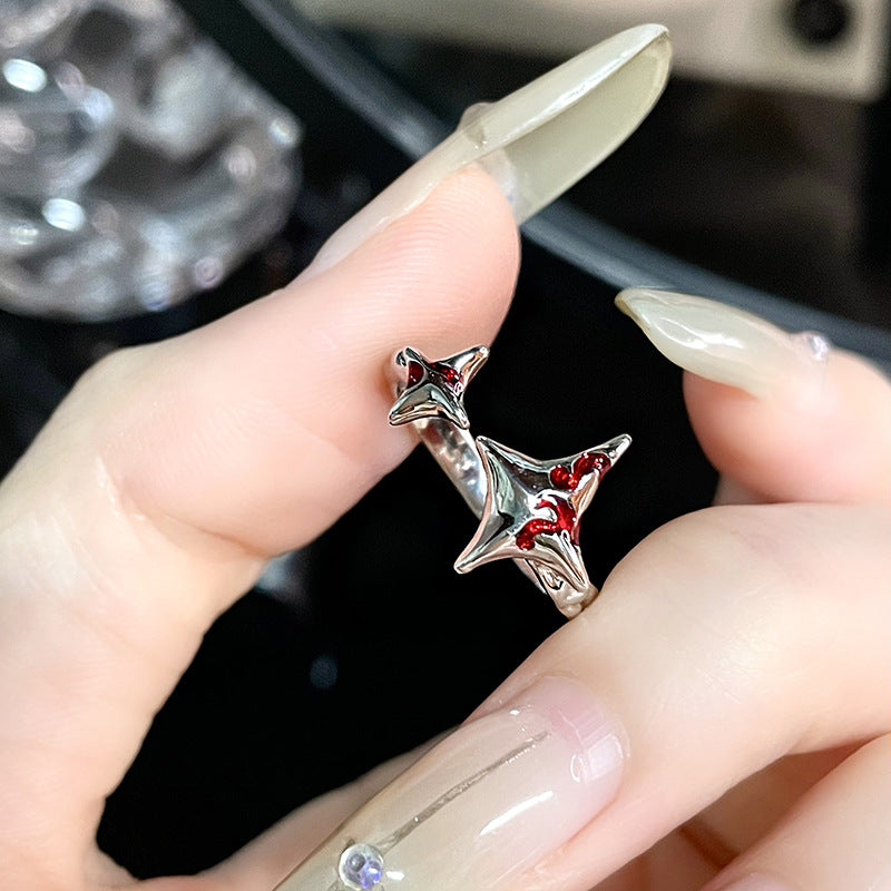Wind High Sense Personalized Fashionable Twin Rings