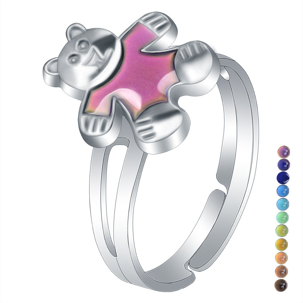 Women's Design Simple Princess Cartoon Cute Animal Rings