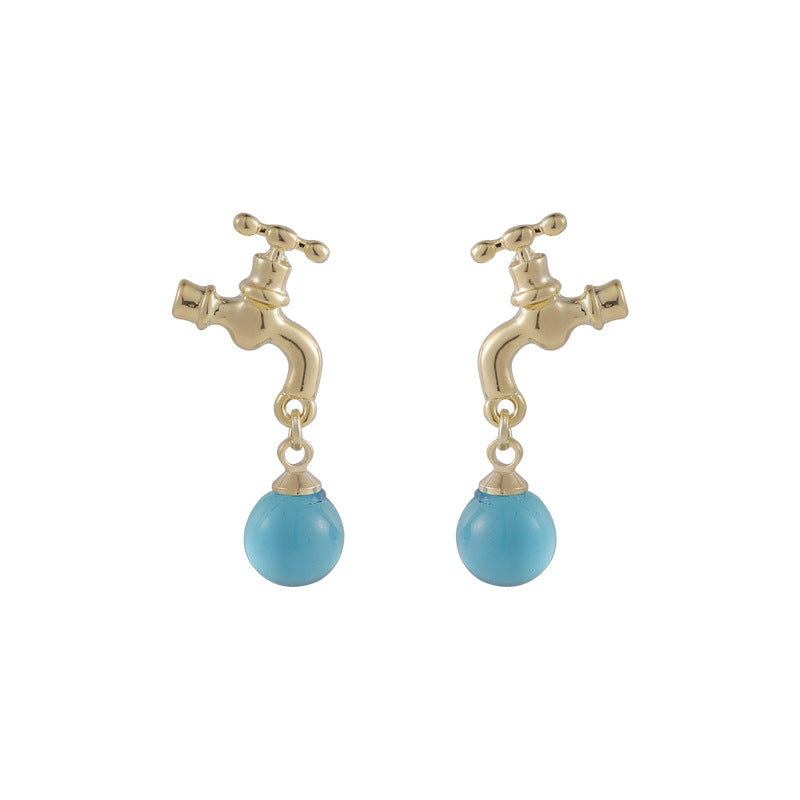 Style Simple Fun Cute Shape Gold Sier Earrings