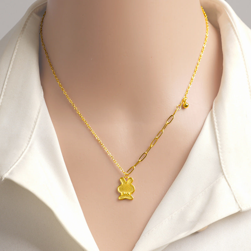 Bow Simulation Brass Decoration Vietnam Alluvial Gold Pendants
