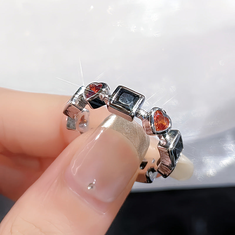 Wind High Sense Personalized Fashionable Twin Rings