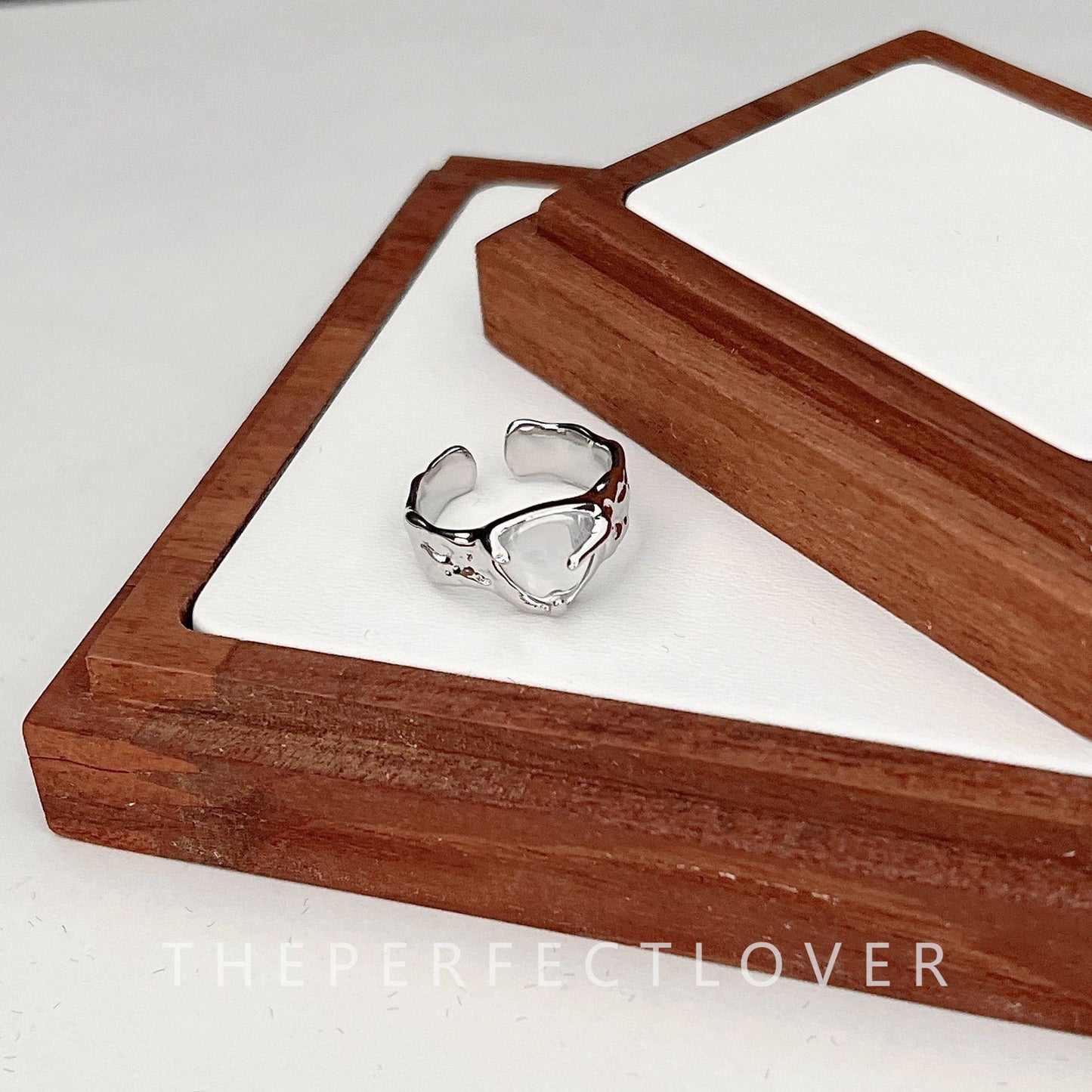 Style Geometric Heart Shape Opening Affordable Luxury Rings