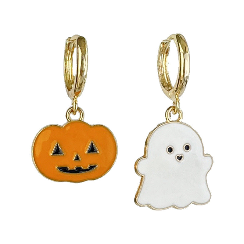 Ghost Bat Thanksgiving Pumpkin Maple Leaf Autumn Rings