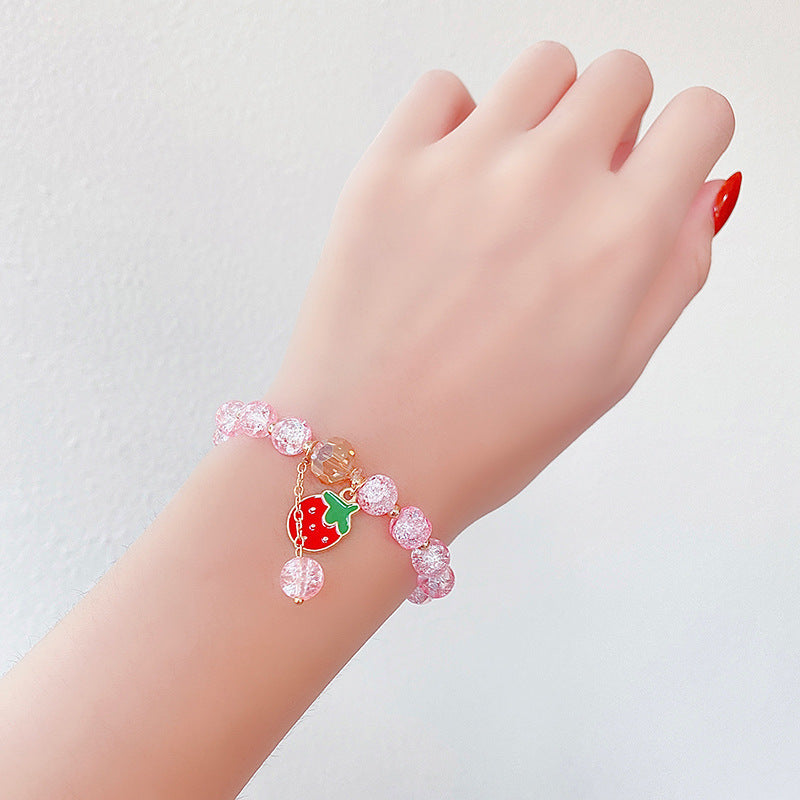 Hand Beading Glass Cute Princess Cartoon Bracelets