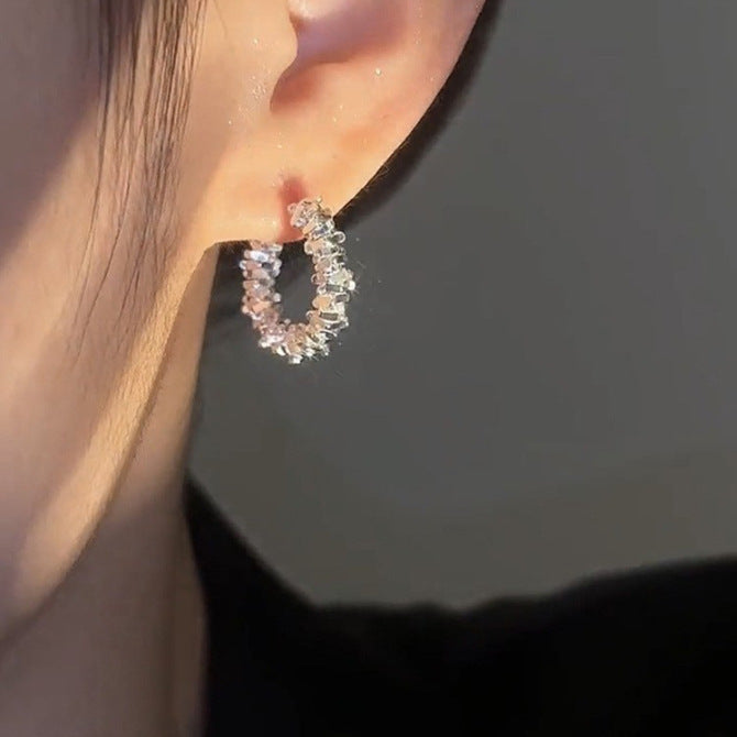 Women's Simple Light Luxury Needle Temperamental Cold Earrings
