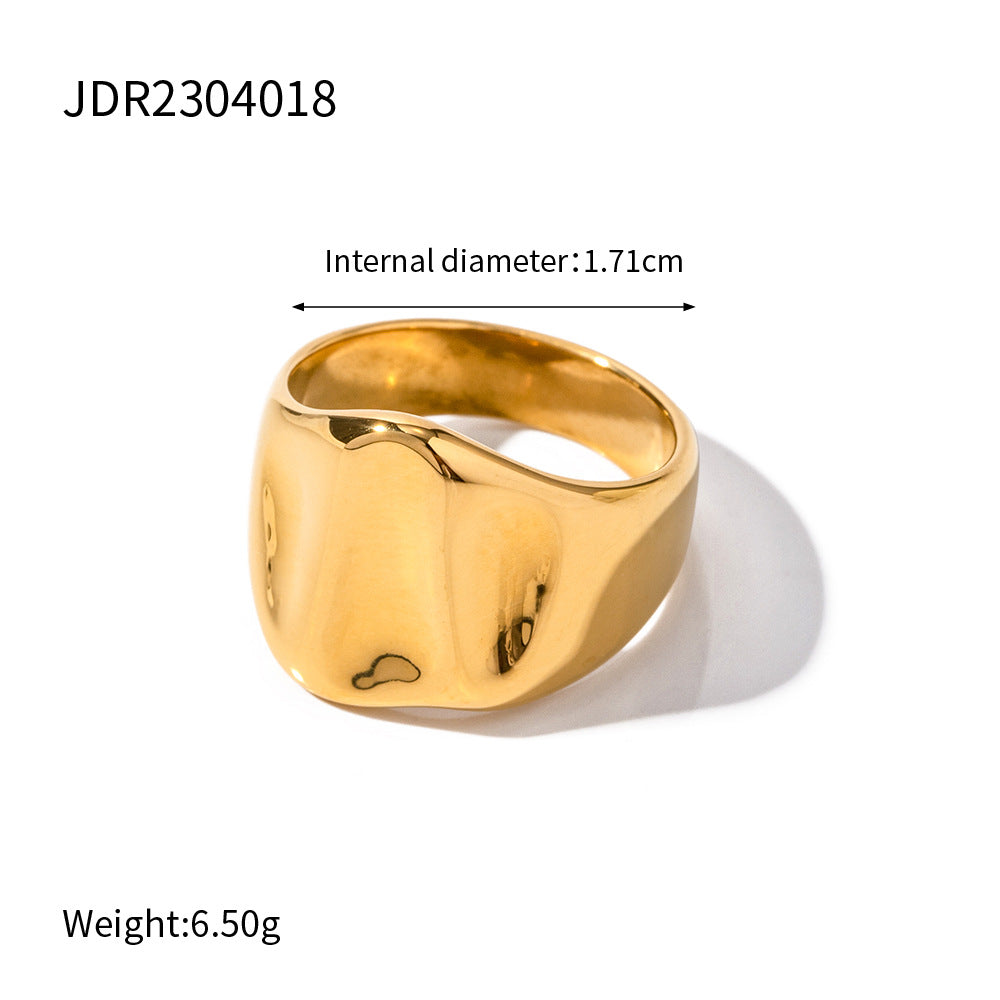 Design Hammer Pattern Wide Surface Does Rings