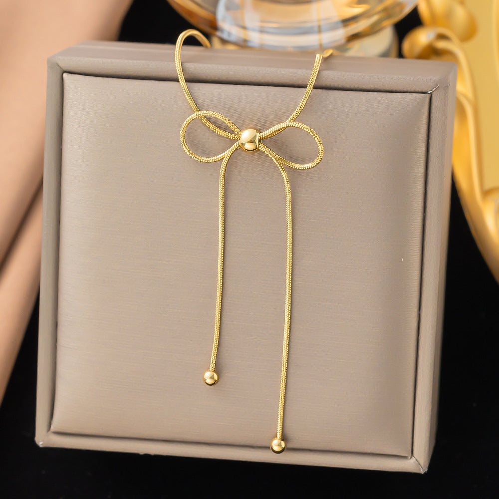 Pretty Elegant Attractive Bow Ear Suit Necklaces