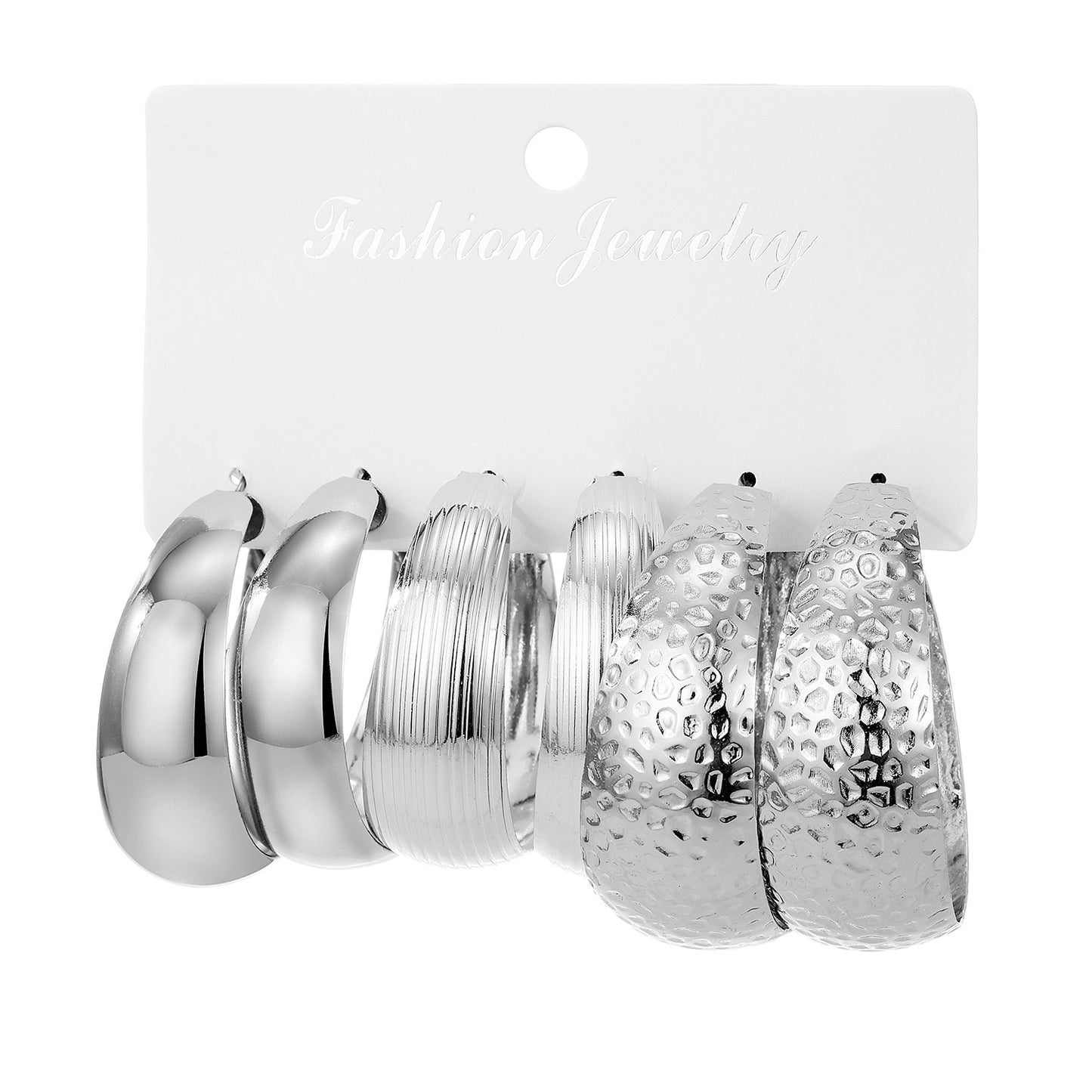 Women's Concave Type Card French Fashion Commuter Earrings