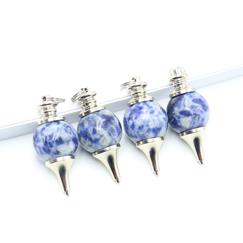 Natural Stone Pendulum Energy Rough Crystal Pendants