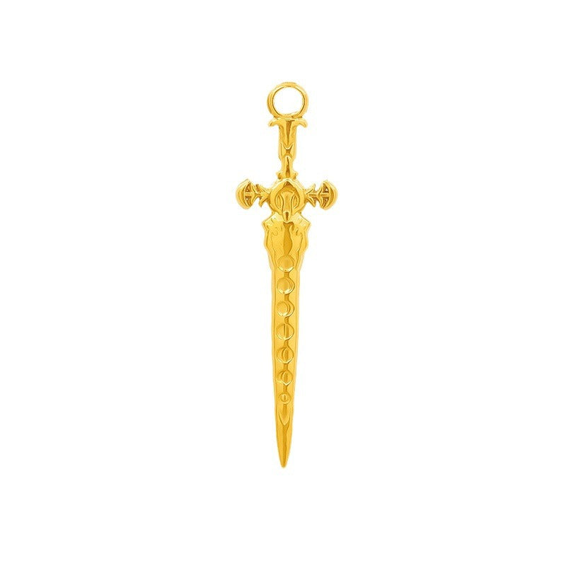 Steel Personality Titanium Sword Punk Model Necklaces