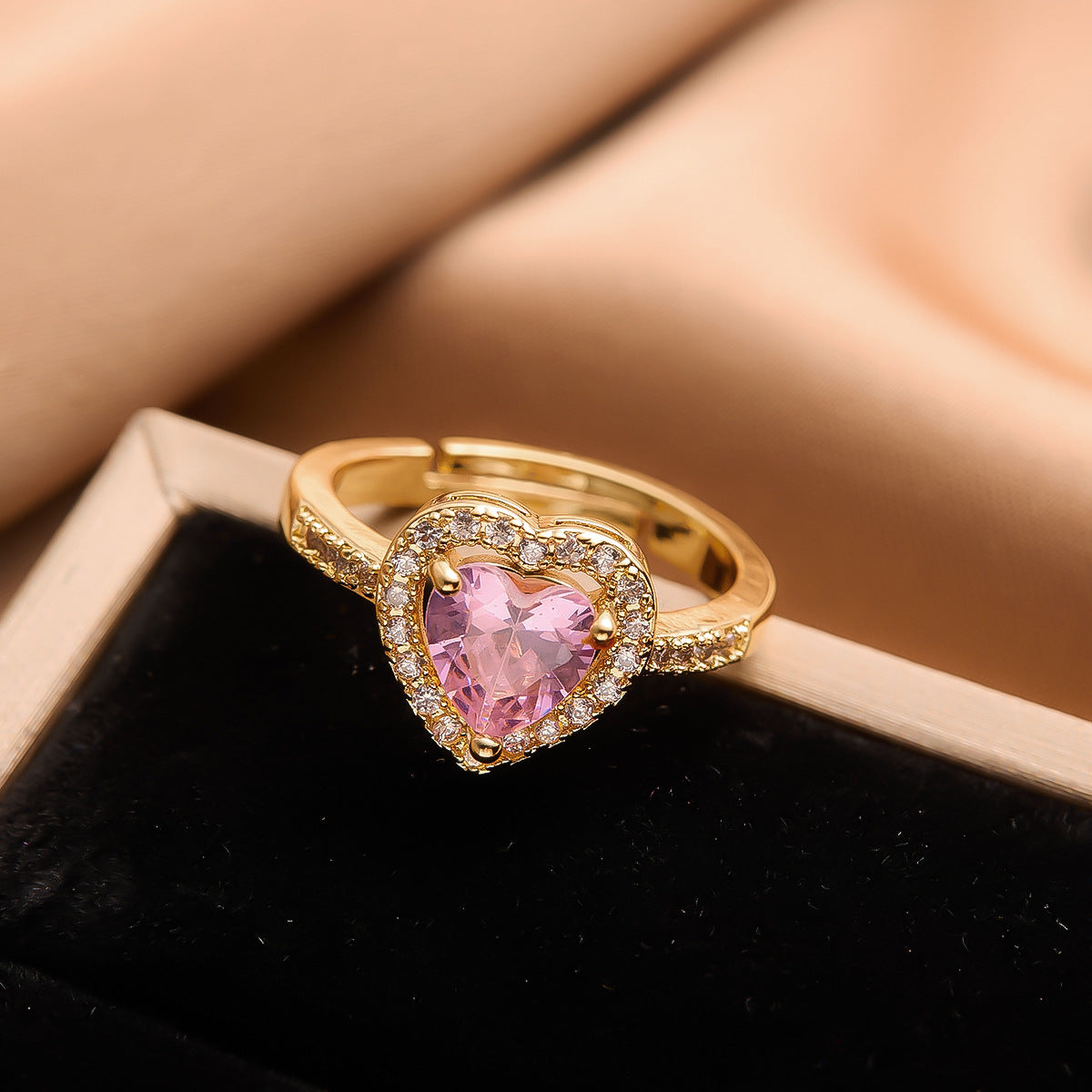 Real Gold Plated Copper Female Niche Rings
