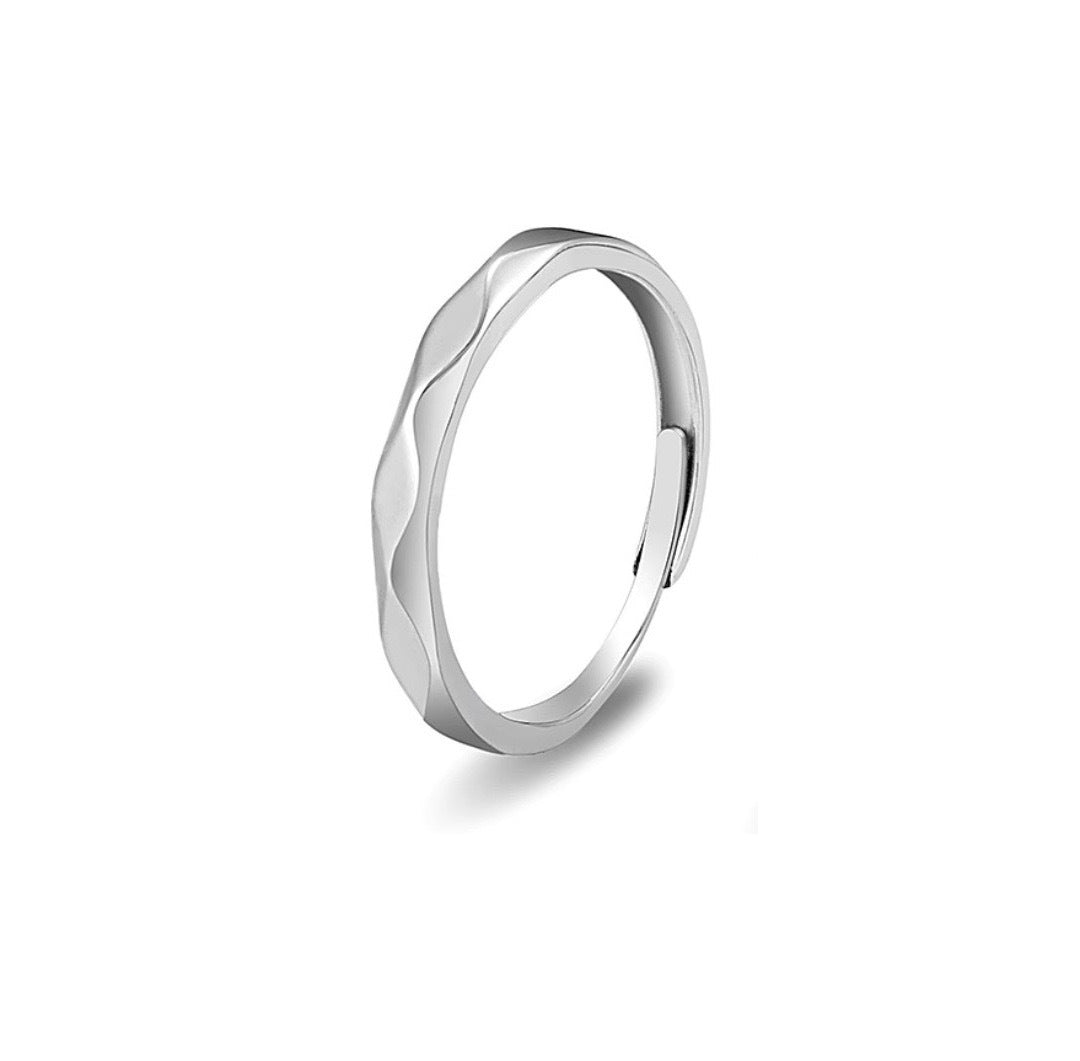 Women's & Men's Pair Affordable Luxury Fashion Open Valentine's Rings