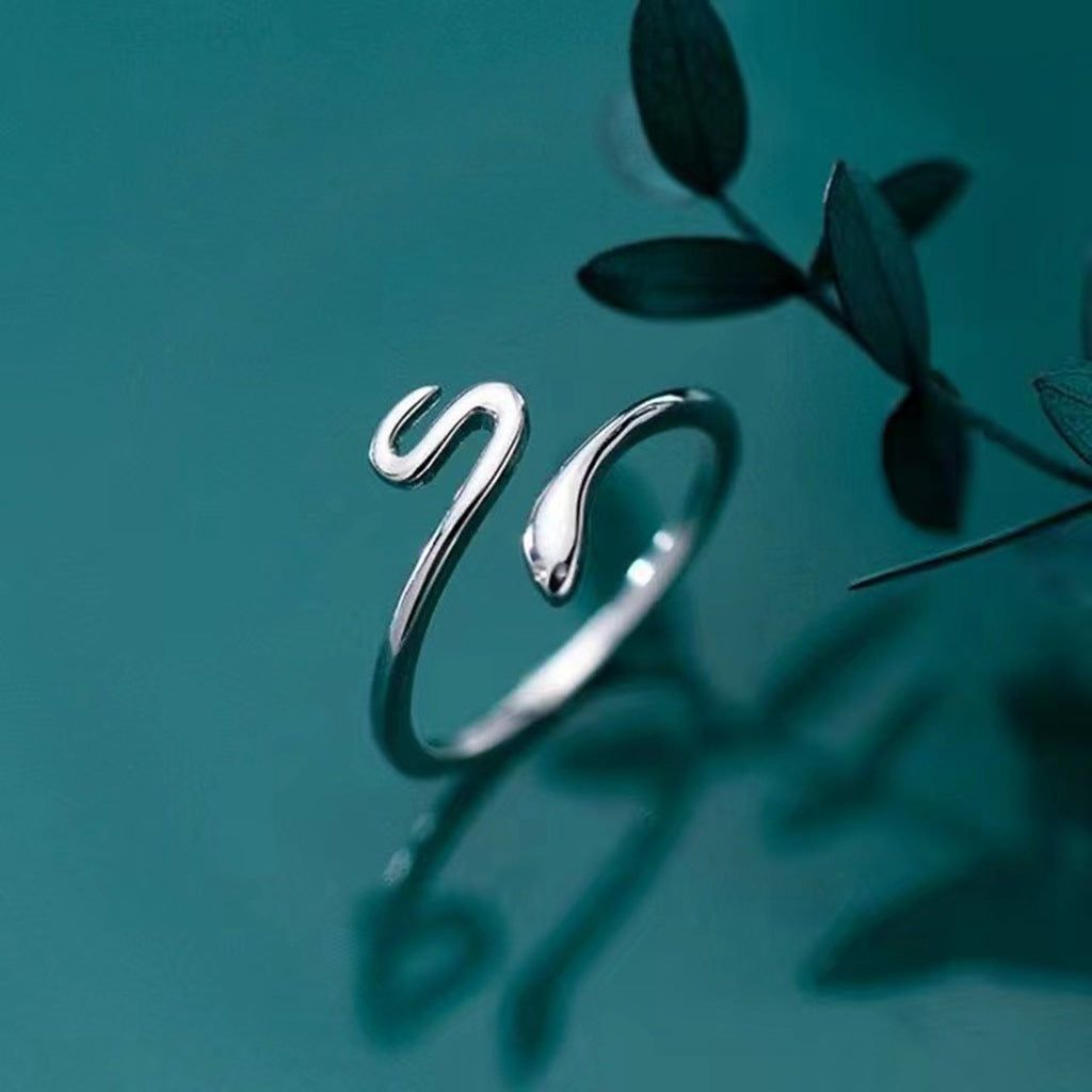 Korean Temperament Personality Snake Female Fashion Design Simple Rings