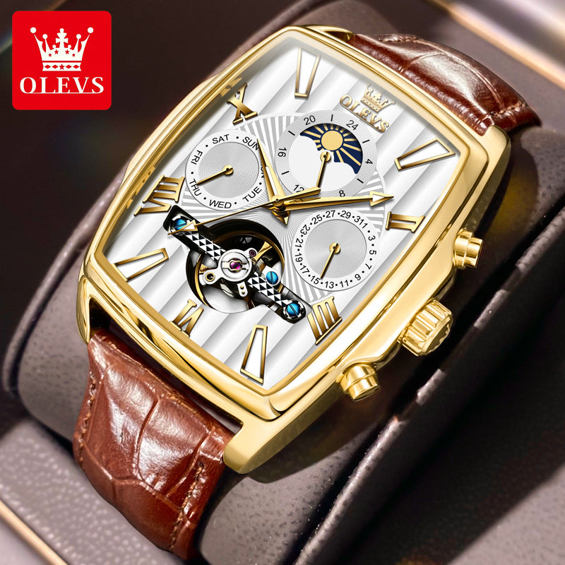Men's Slouchy Endorsement Watch Tourbillon Automatic Mechanical Watches