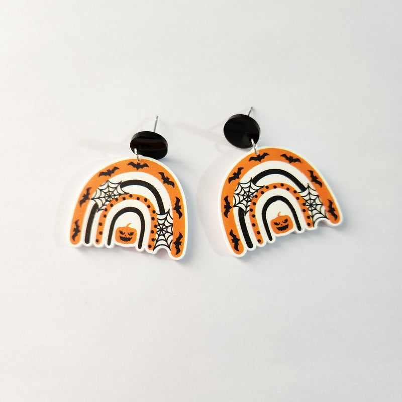 Halloween Rainbow Elf Pumpkin Bat Truck Rings