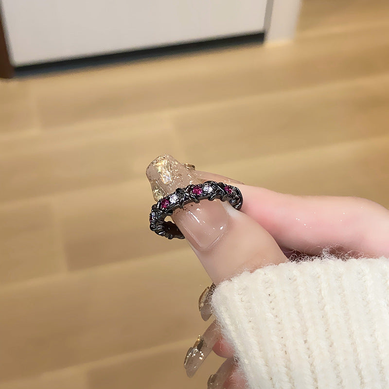 Women's Retro Affordable Luxury Cross Kaleidoscope Colorful Rings