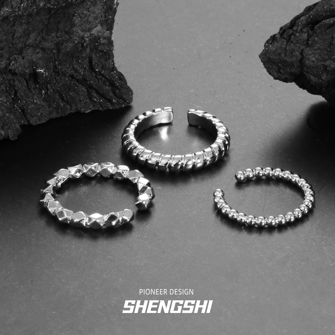 Women's High-grade Light Luxury Cold Open Simple Rings