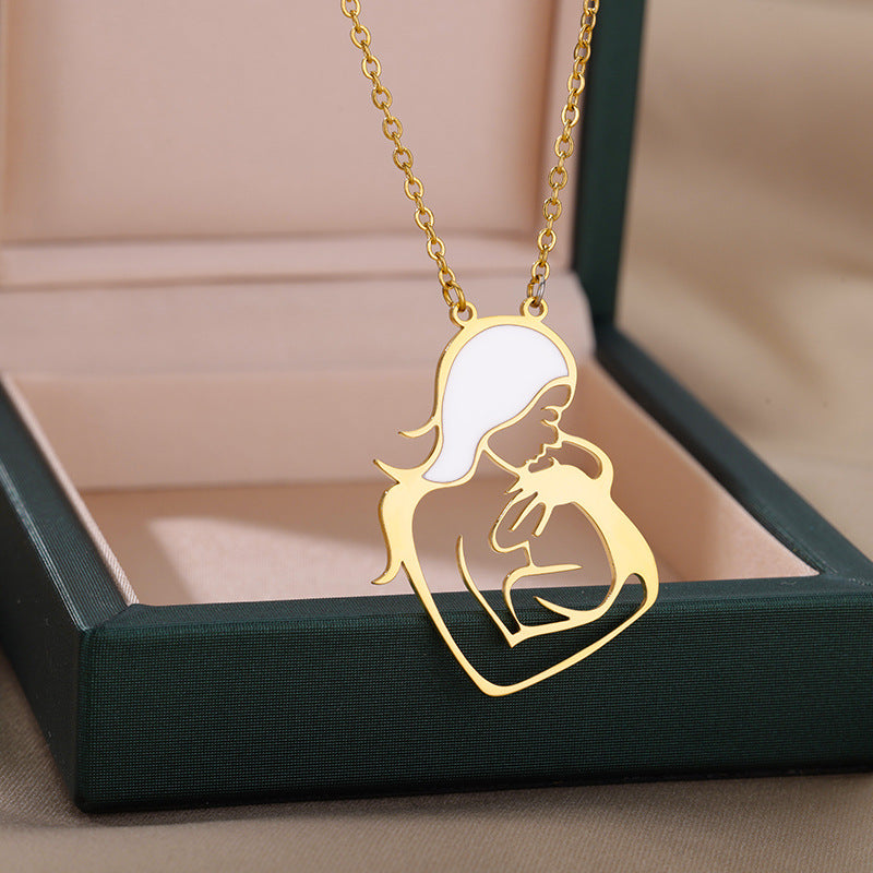 Stainless Steel Mother's Day Series Mother Necklaces