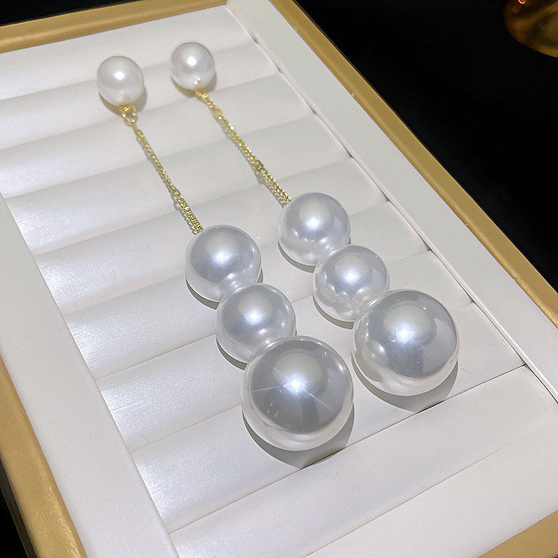 Fashion Zirconia Micro Inlaid Zircon Long Earrings
