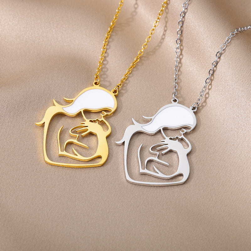 Stainless Steel Mother's Day Series Mother Necklaces