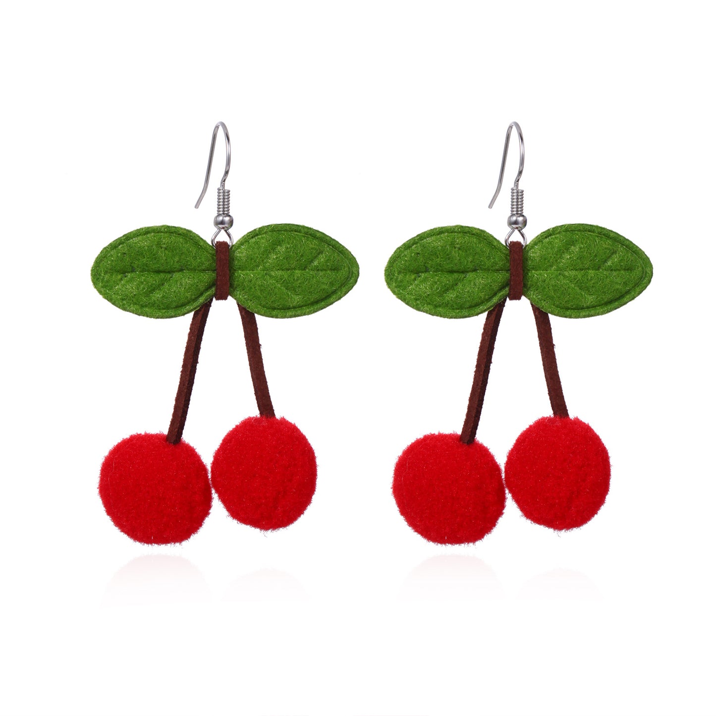 Christmas Female Creative Fashion Dripping Oil Tree Earrings