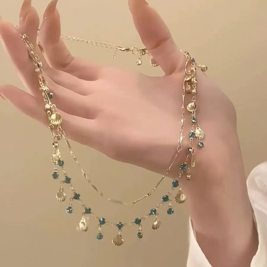 Daughter Of The Sea Blue Zircon Necklaces