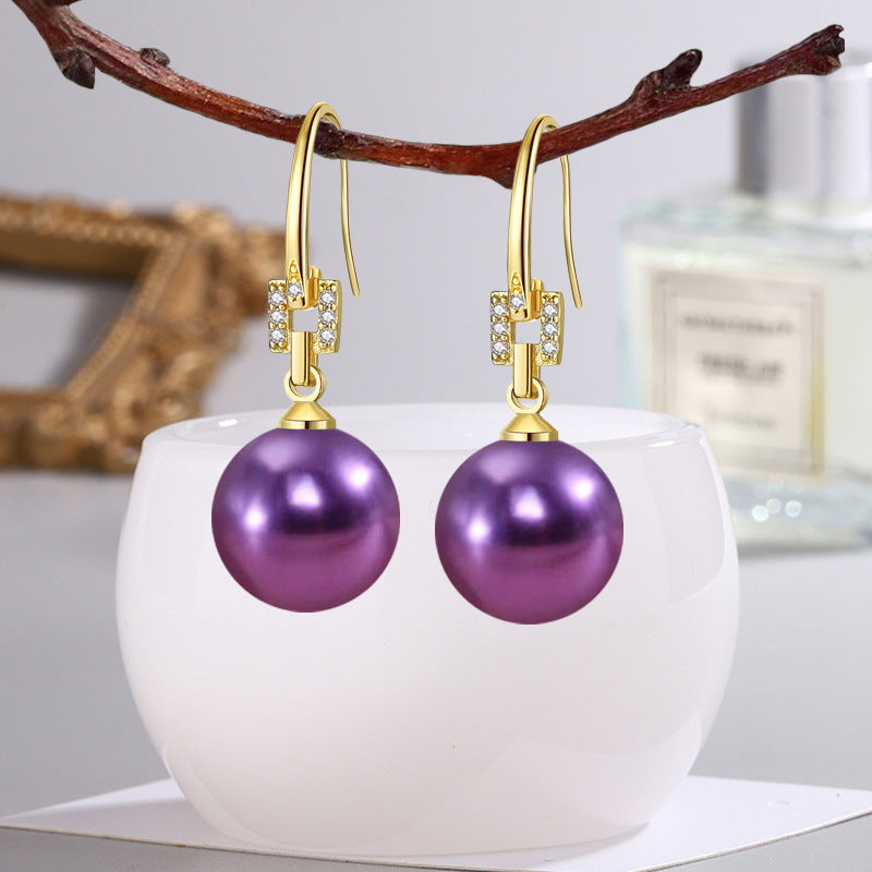 Women's Demon Purple Pink Yellow Black Shell Pearl Imitation White Rings
