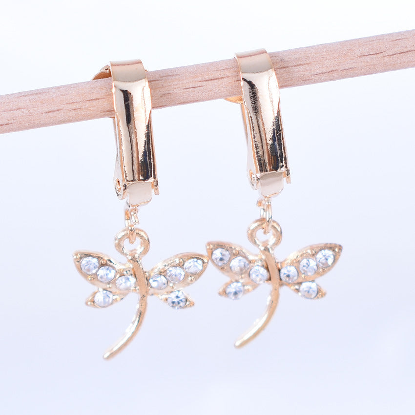Women's Pearl Zircon Temperament Geometric Pieces Suit Earrings