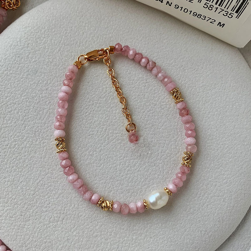Crystal Stone Female Temperamental Minority Dopamine Necklaces