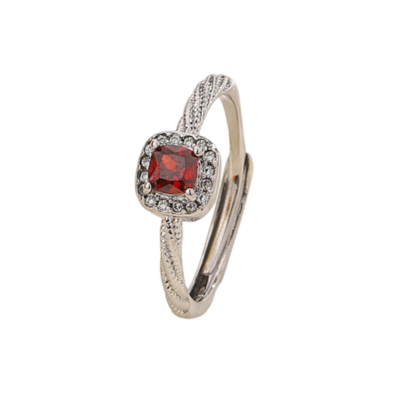 Women's East Gate Simple Geometric Super Flash Rings