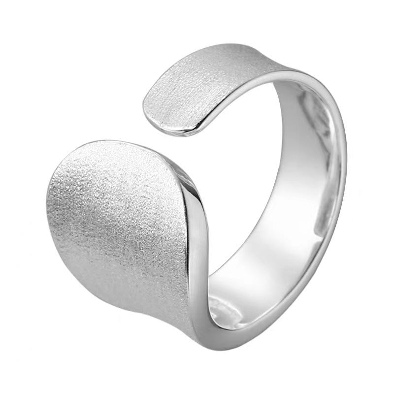 Sterling Sier Brushed Combination Stacked Mixed Rings