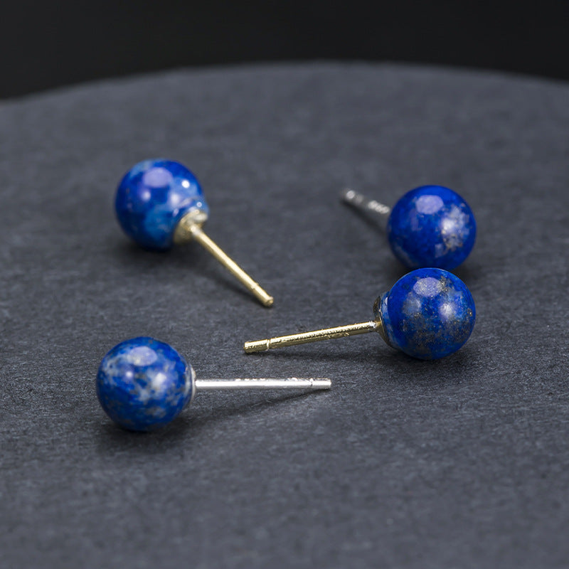 Plain Sier Korean Style Fresh With Lapis Affordable Luxury Rings