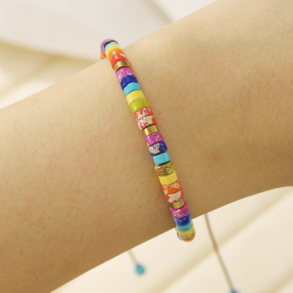 Natural Stone Beaded Adjustable Versatile High-grade Bracelets
