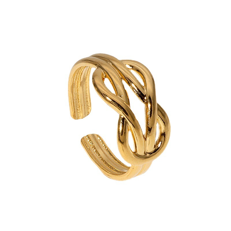 Steel Female Fashion Open Index Finger Rings