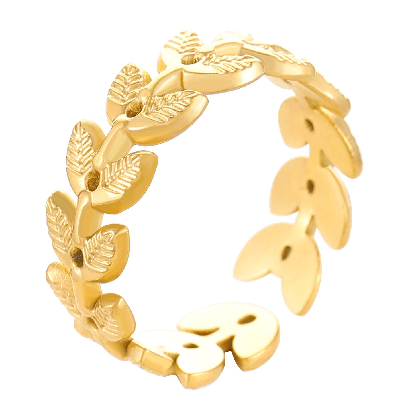 Advanced Exaggerated Stainless Steel Female Flower Rings