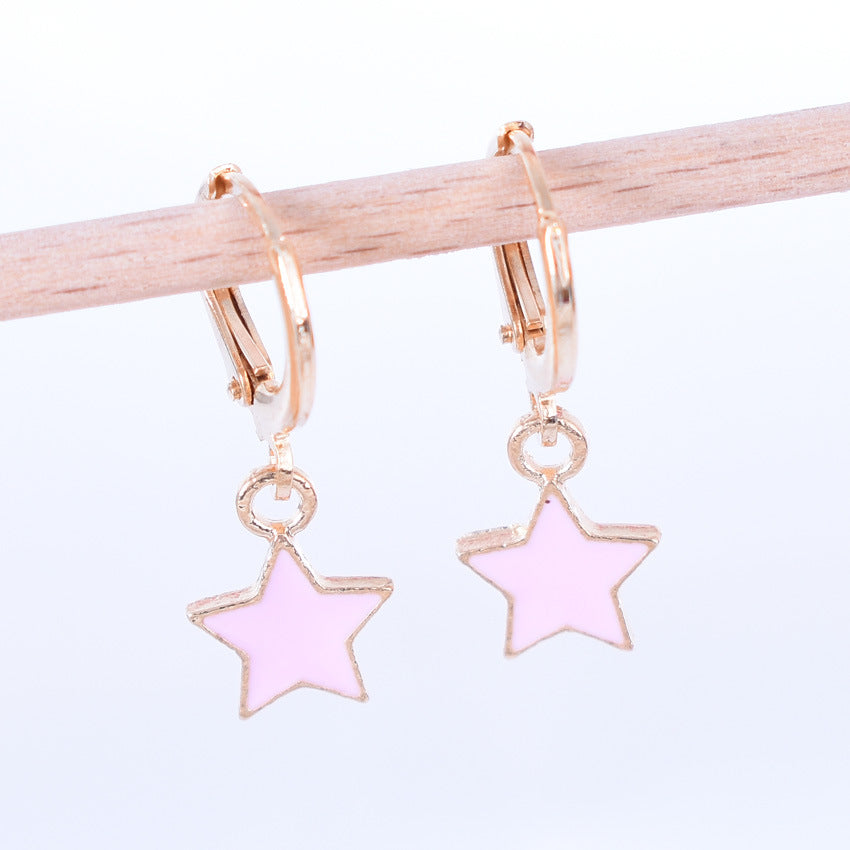 Women's Pearl Zircon Temperament Geometric Pieces Suit Earrings