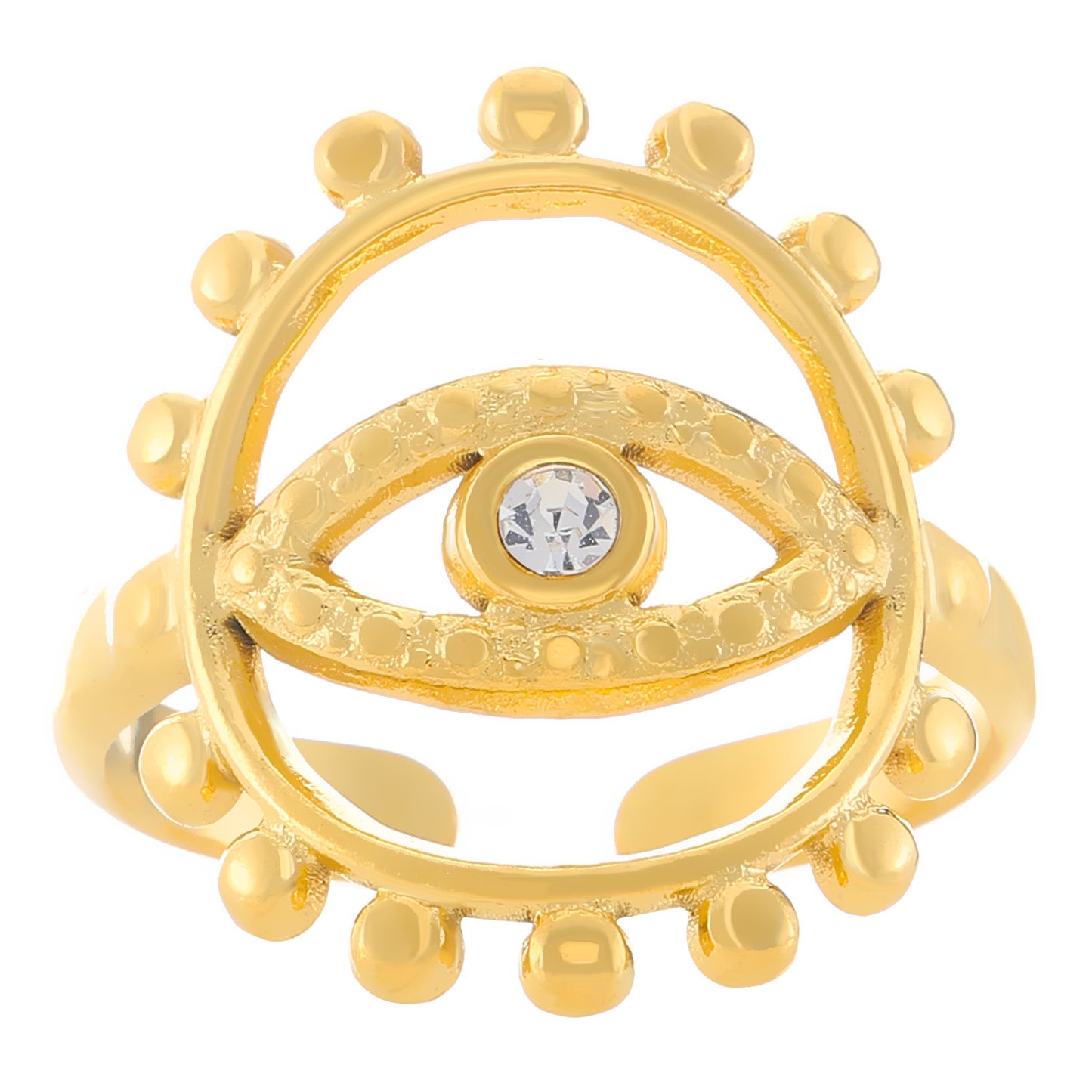 Advanced Exaggerated Stainless Steel Female Flower Rings