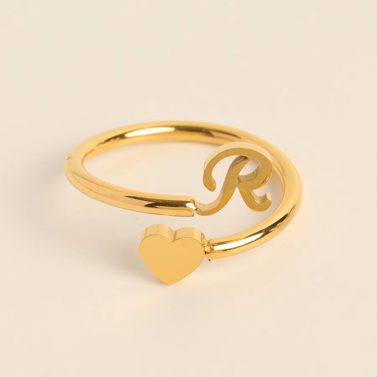 Three-dimensional Love Little Finger Open Adjustable Rings