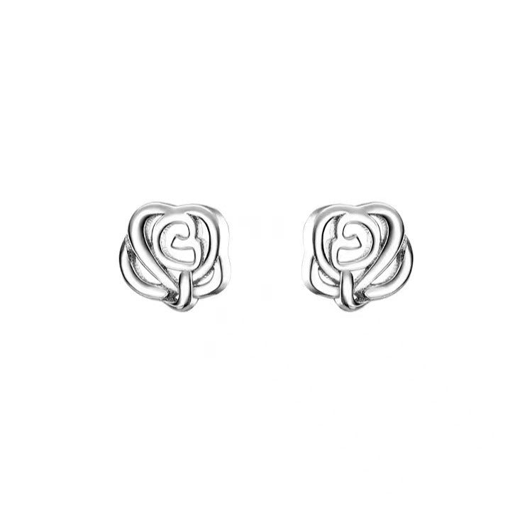 Women's Ear Sterling Compact Mini Double-headed Bar Bone Earrings