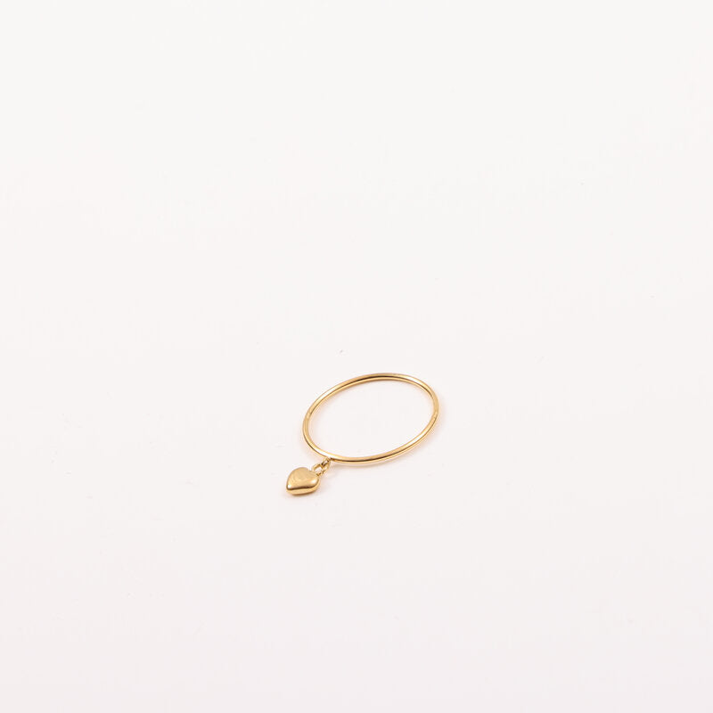 Movable Peach Heart Titanium Steel Gold Bracelets