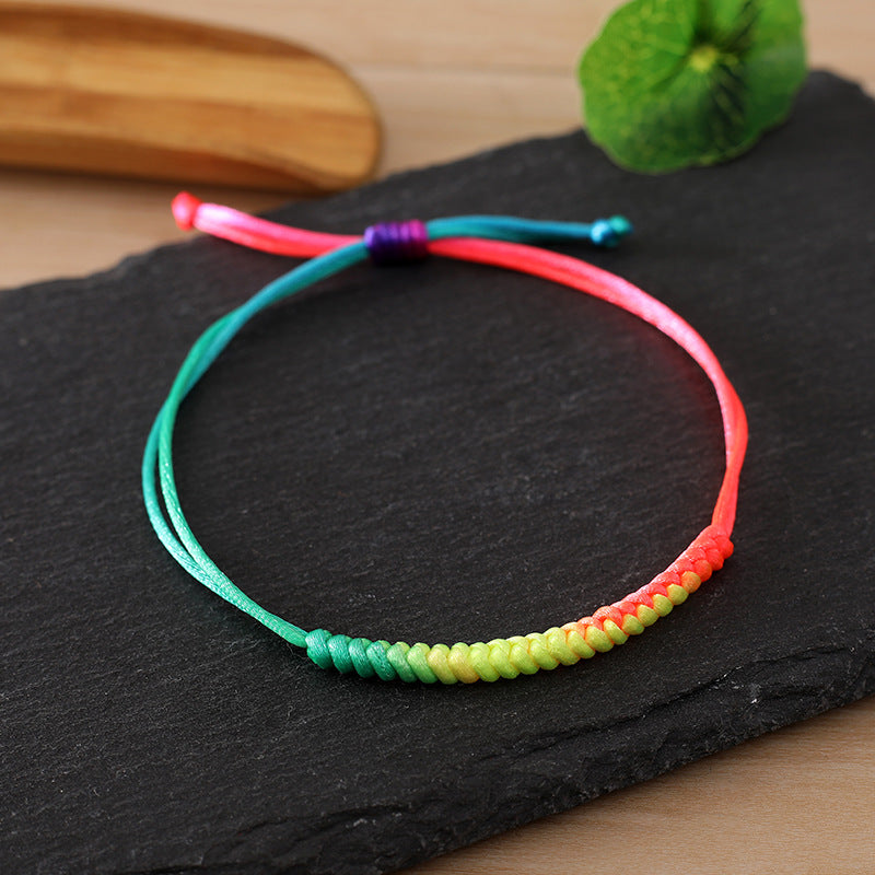 Women's Woven Rope Geometric Dorje Knot Dragon Bracelets