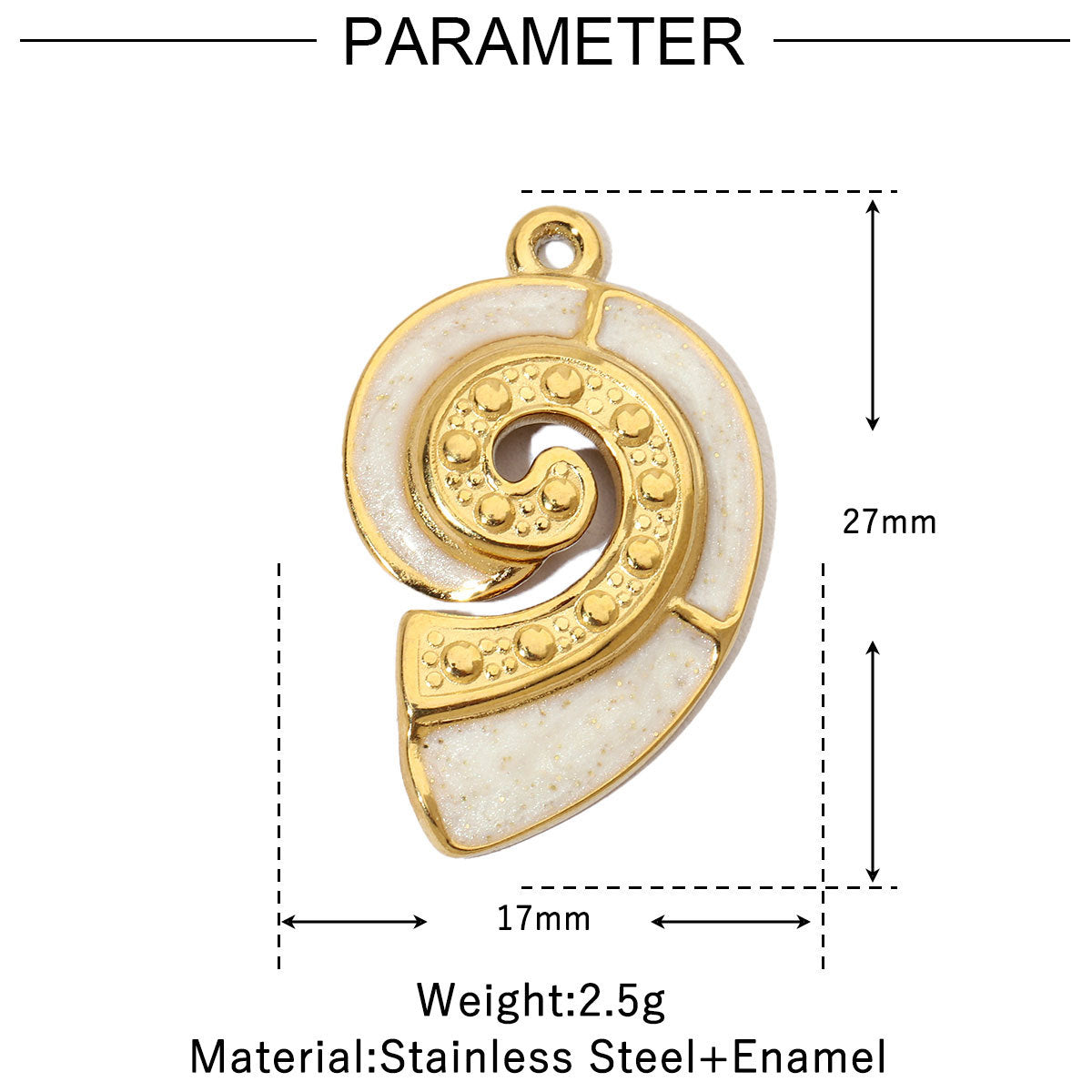 Turtle Screw Titanium Steel Female Palm Pendants