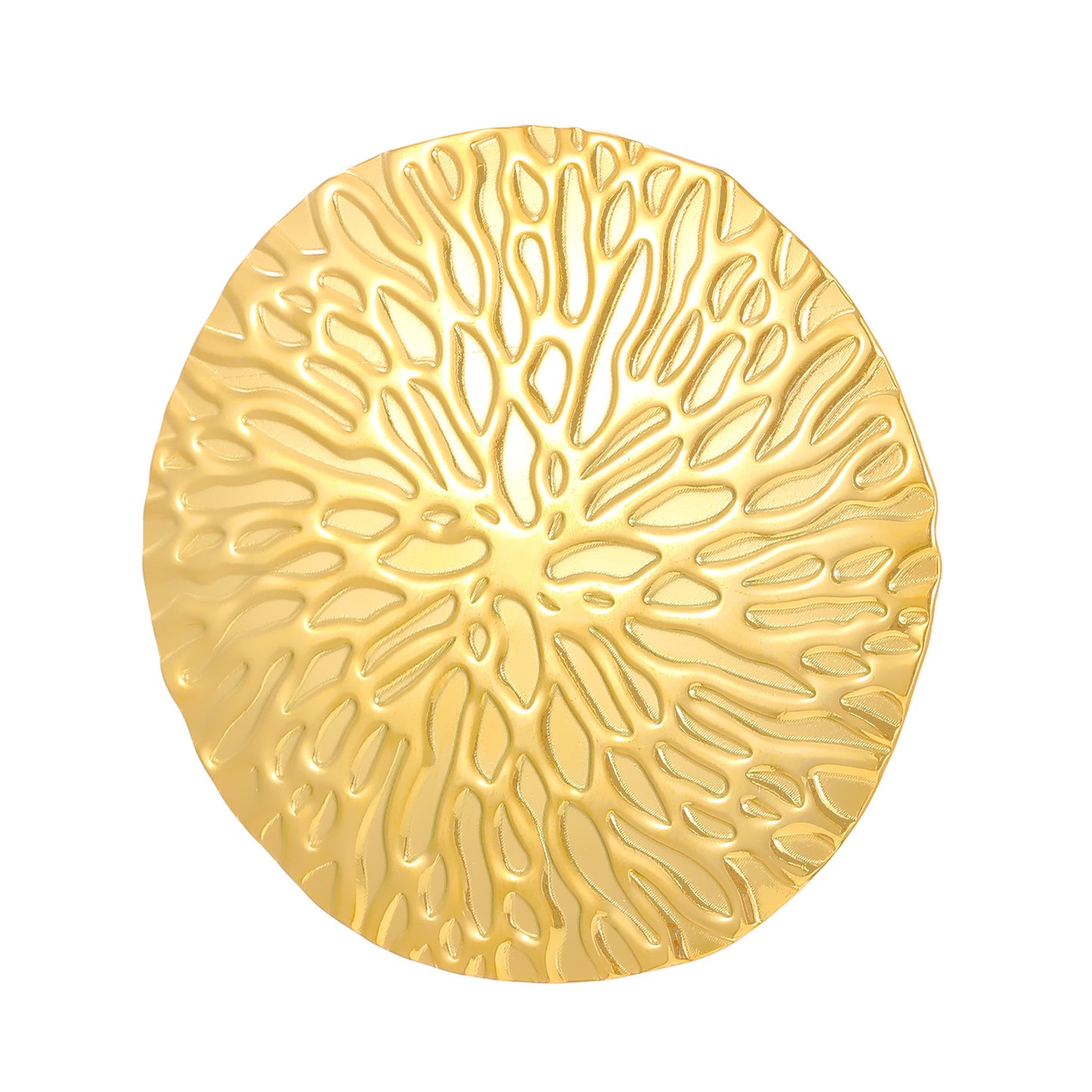 Advanced Exaggerated Stainless Steel Female Flower Rings