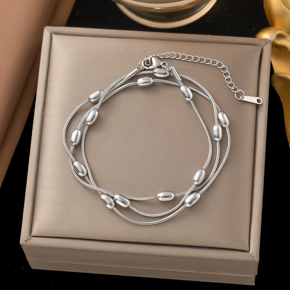 Interest Light Luxury Versatile Bean Cold Style Necklaces
