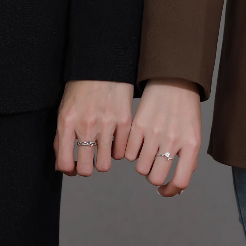 Pair Niche Design Adjustable Gifts For Rings