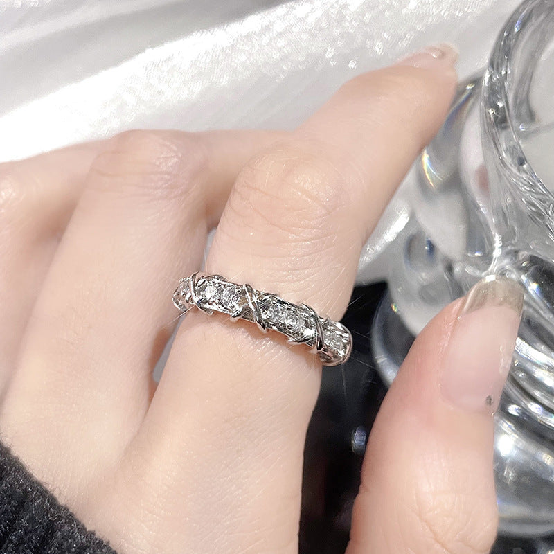 Design Light Luxury High-grade Cold Style Open Female Rings
