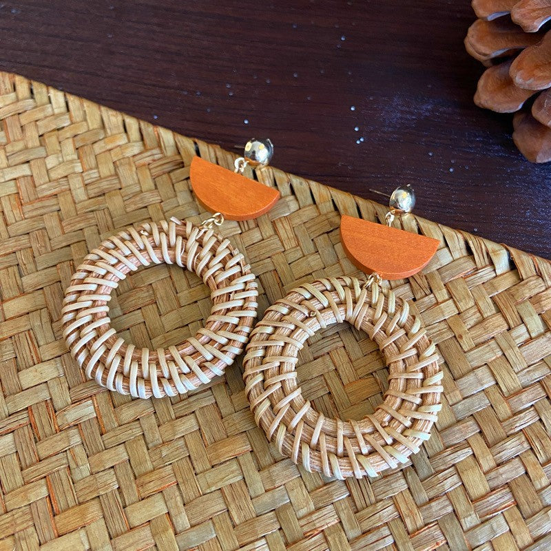 Rope Flower Summer Personalized Small Fresh Fashion Earrings