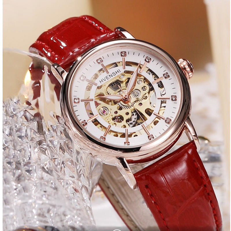 Women's Watch Hollow Luminous Automatic Fashion Business Mechanical Watches